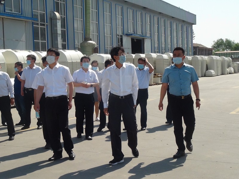 省政協副主席蘇銀增、市政協副主席姚會亭及縣領導班子一行來我公司考察指導